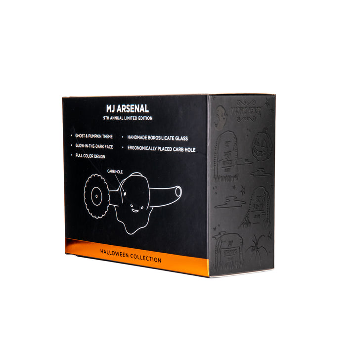 MJ Arsenal Ecto Bubbler Packaging Box Back with contents