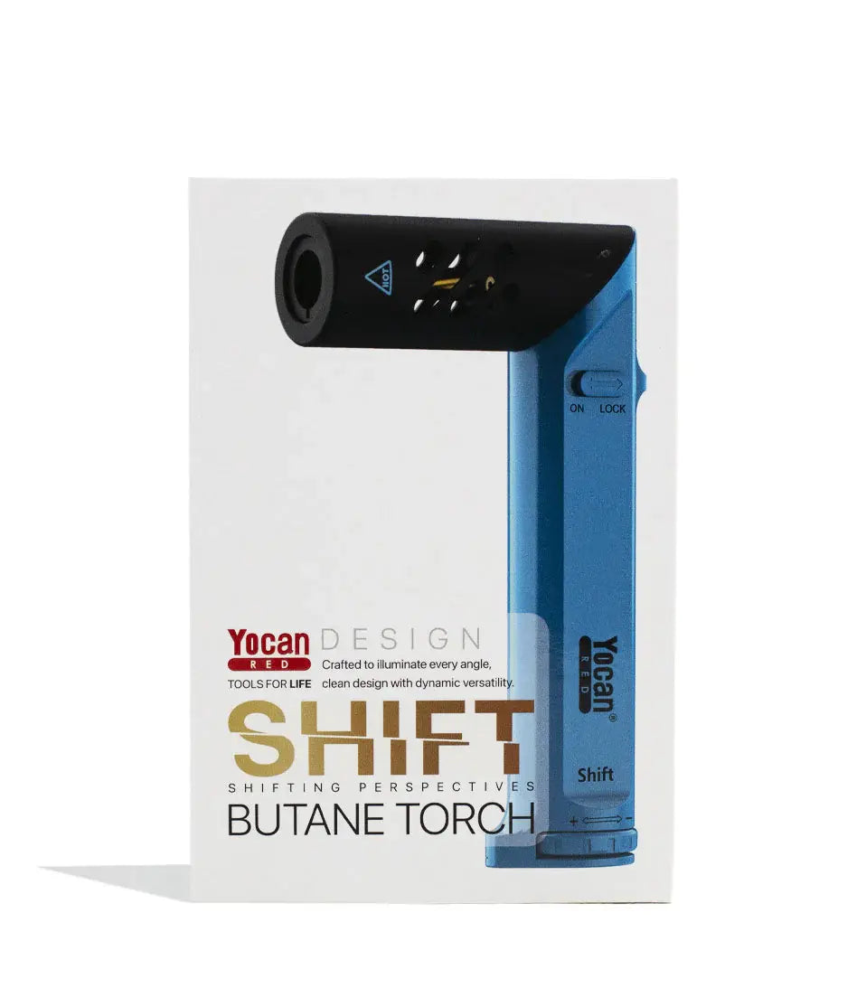 Yocan Shift Torch in Blue with Packaging