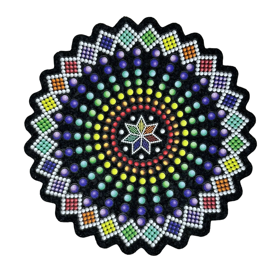 Mandala Moodmat – 9 Inch Die Cut Art Mat by Steve H – Limited Edition