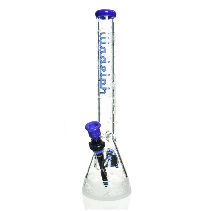 Illadelph Blue Space Cadet Limited Edition Medium Beaker 19-inch borosilicate glass tube