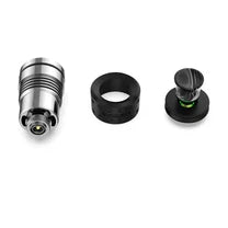 VOOZR Carta 2 / Focus V Aeris 3DXL chamber components laid out showing ceramic bowl, heating base, airflow parts, and joystick cap