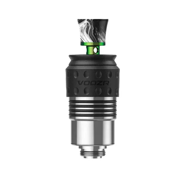 VOOZR Carta 2 and Focus V Aeris 3DXL ceramic chamber installed with joystick cap showing full assembled high-capacity chamber upgrade