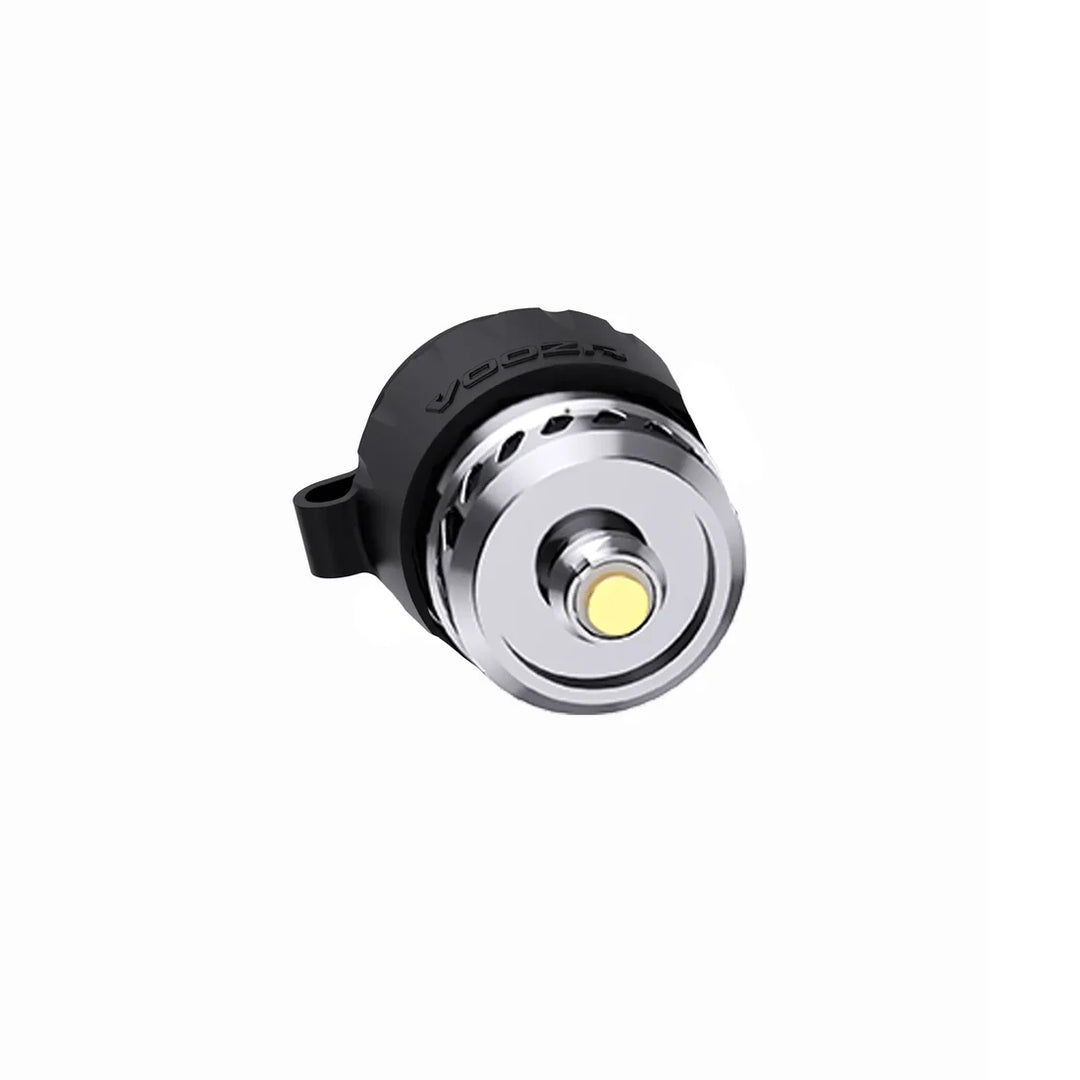 VOOZR OG Peak 3D Atomizer base connector view showing the ceramic heating surface and electrical contact.