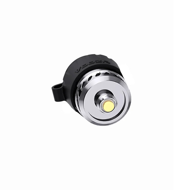 VOOZR OG Peak 3D Atomizer base connector view showing the ceramic heating surface and electrical contact.