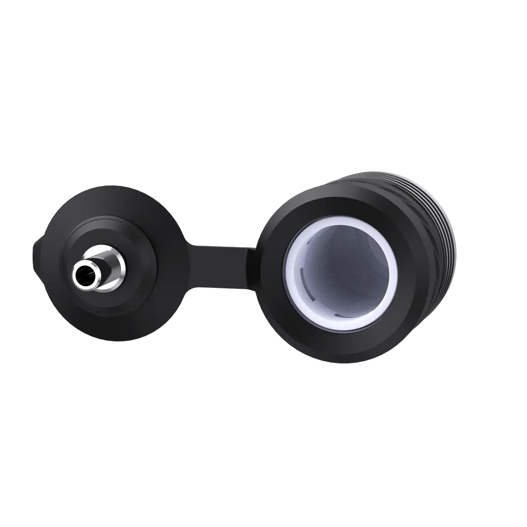 VOOZR Peak Pro 3DXL Atomizer top view highlighting the wide ceramic heating surface for heavier loads and stronger airflow