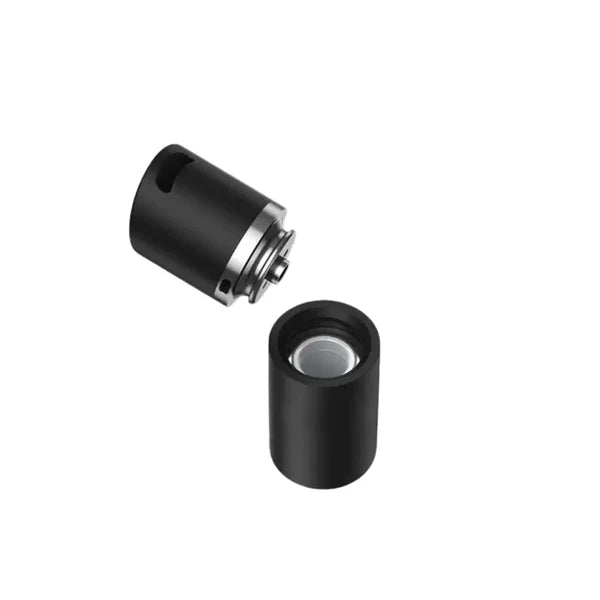 VOOZR Pivot 3DXL Chamber exploded view showing removable ceramic heating core and outer shell for easy chamber swaps