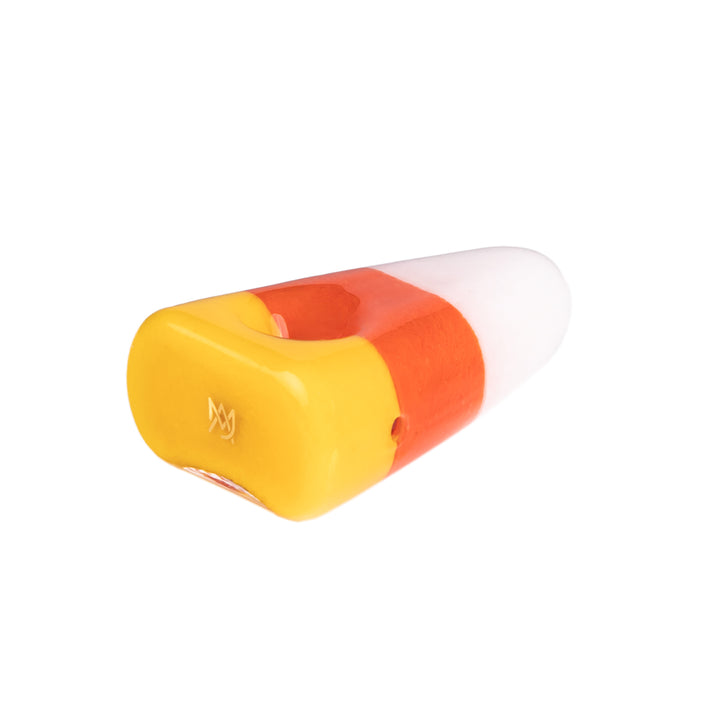 MJ Arsenal 8th Annual Limited Edition Candy Corn Pipe – durable compact glass hand pipe for Halloween collectors