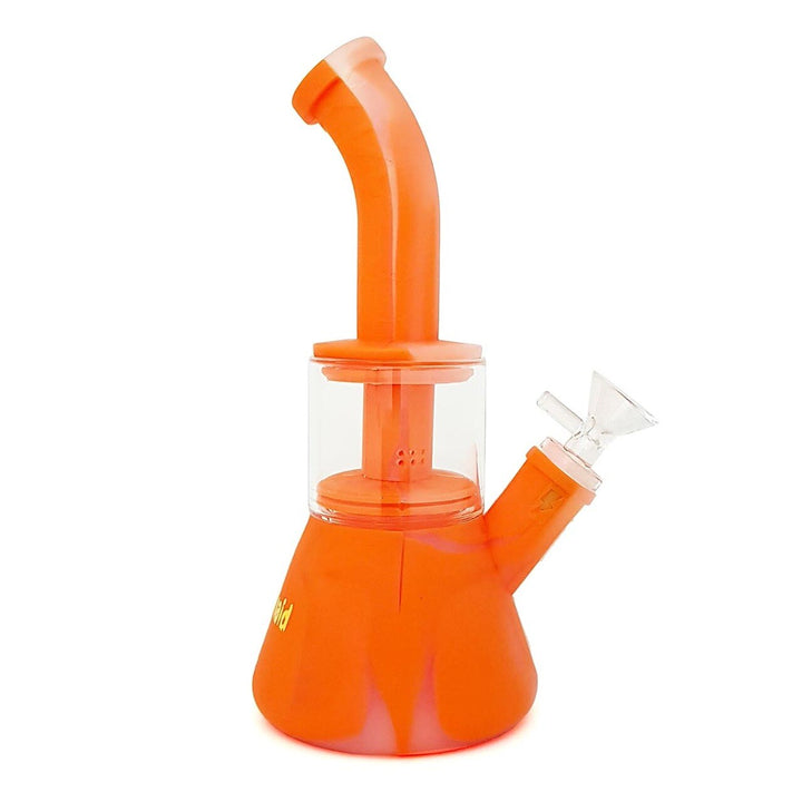 Waxmaid 8 inch Glabea Silicone Water Pipe in Orange