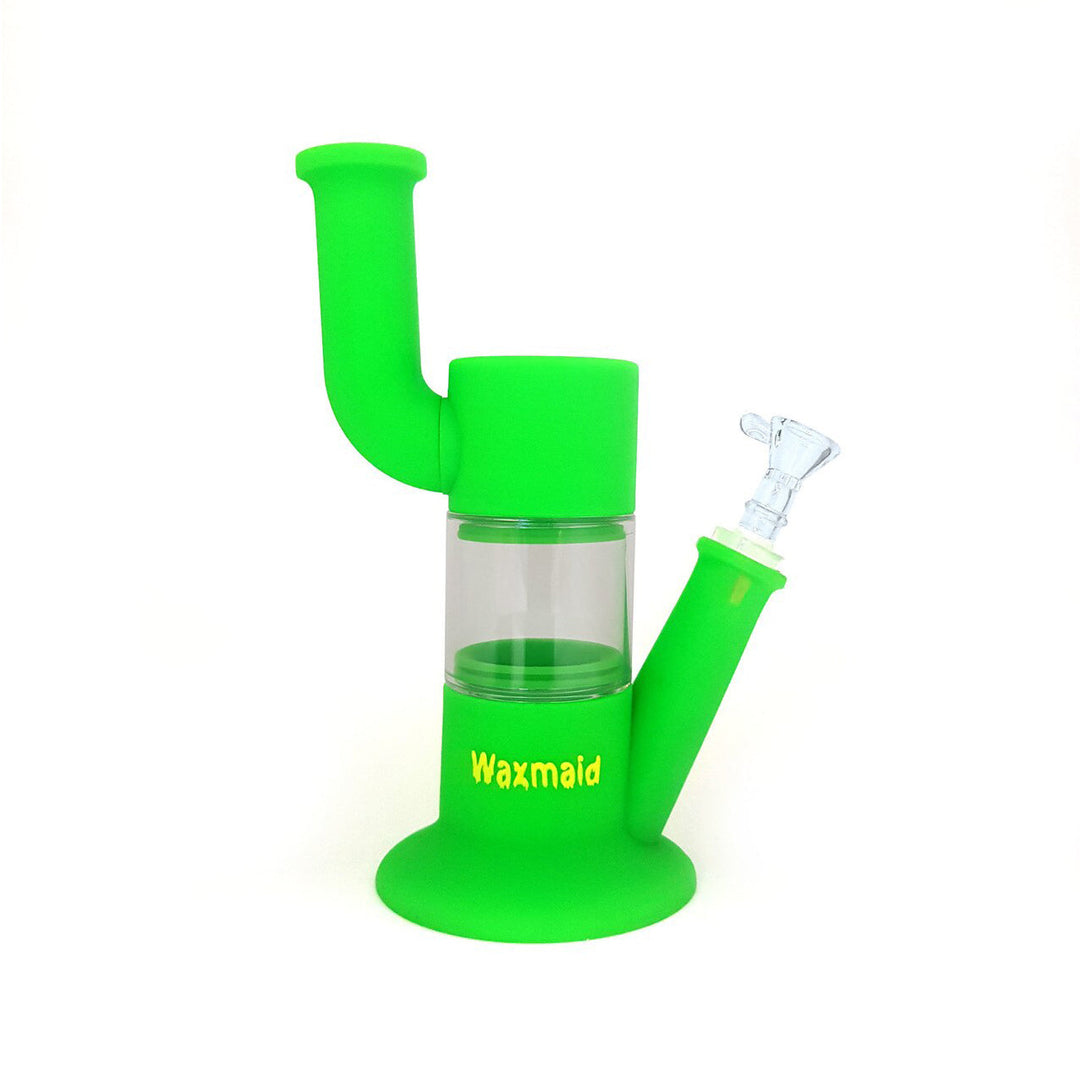 Waxmaid 9 inch Robo Silicone Water Pipe Green