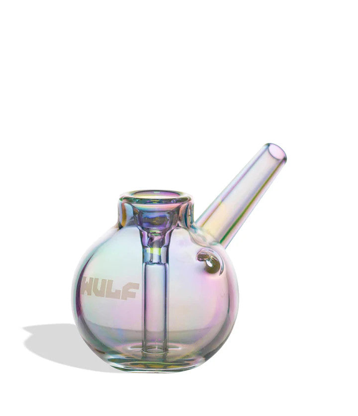 Wulf Mods Beek Bubbler in Full Color, multi-color glass globe chamber bubbler