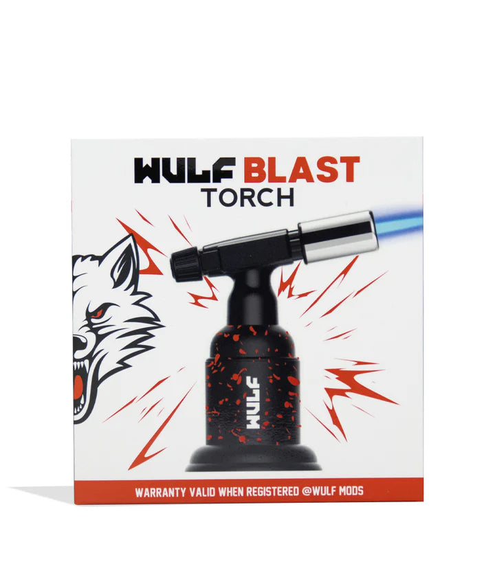 Wulf Mods Blast Torch Black Red Splatter – box featuring red splatter graphics and torch image.