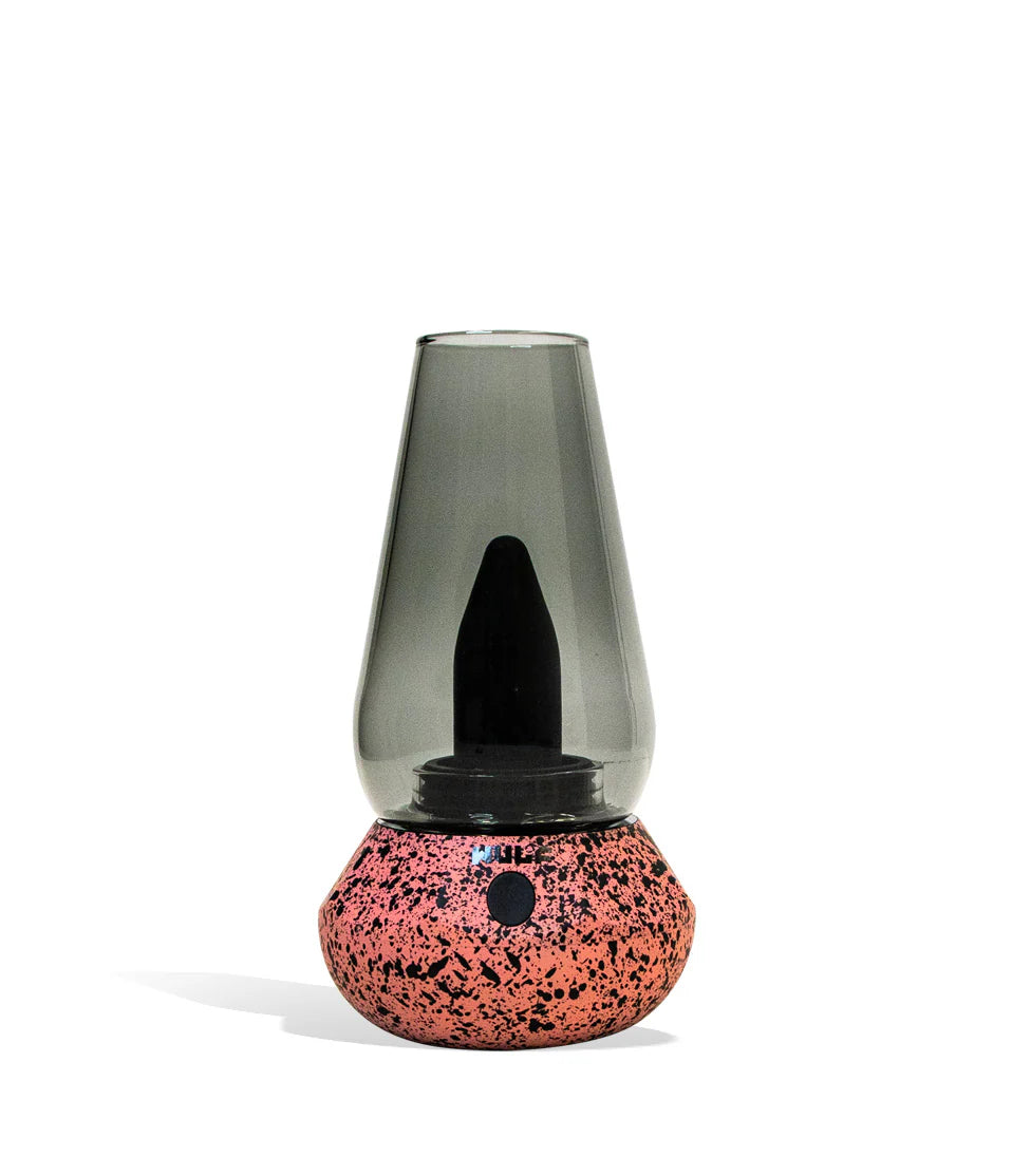 Wulf Mods Fang 2-in-1 Vaporizer Pink Black Spatter — Wulf Mods Fang 2-in-1 wax and 510 cart vaporizer in pink black spatter colorway
