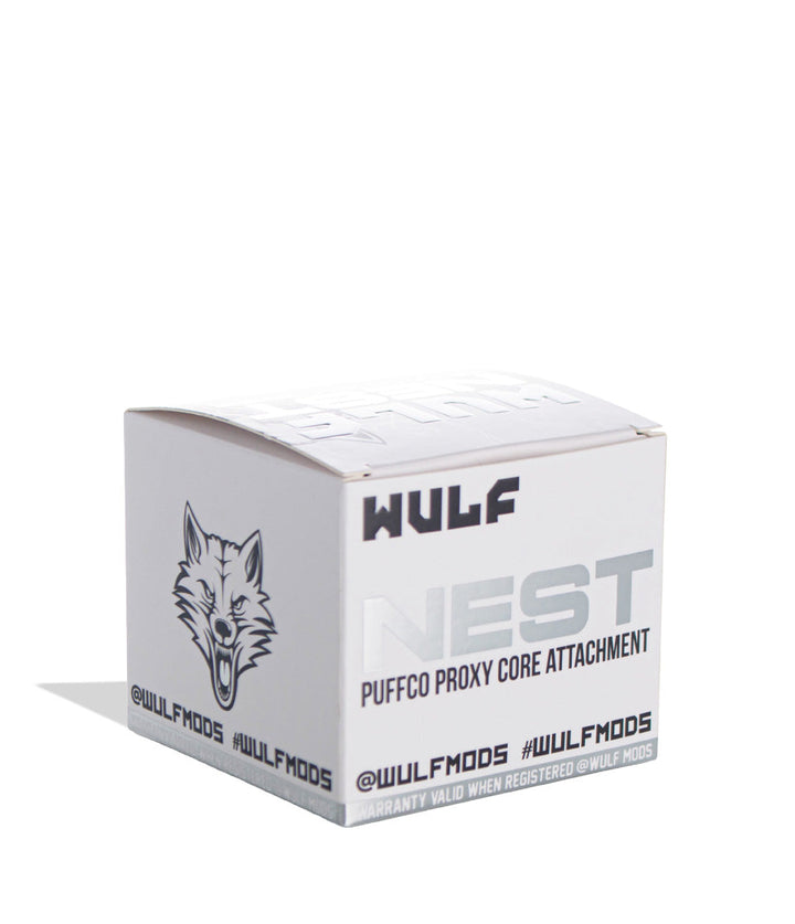 Wulf Mods Nest Clear retail box, back view with kit contents and compatibility details.