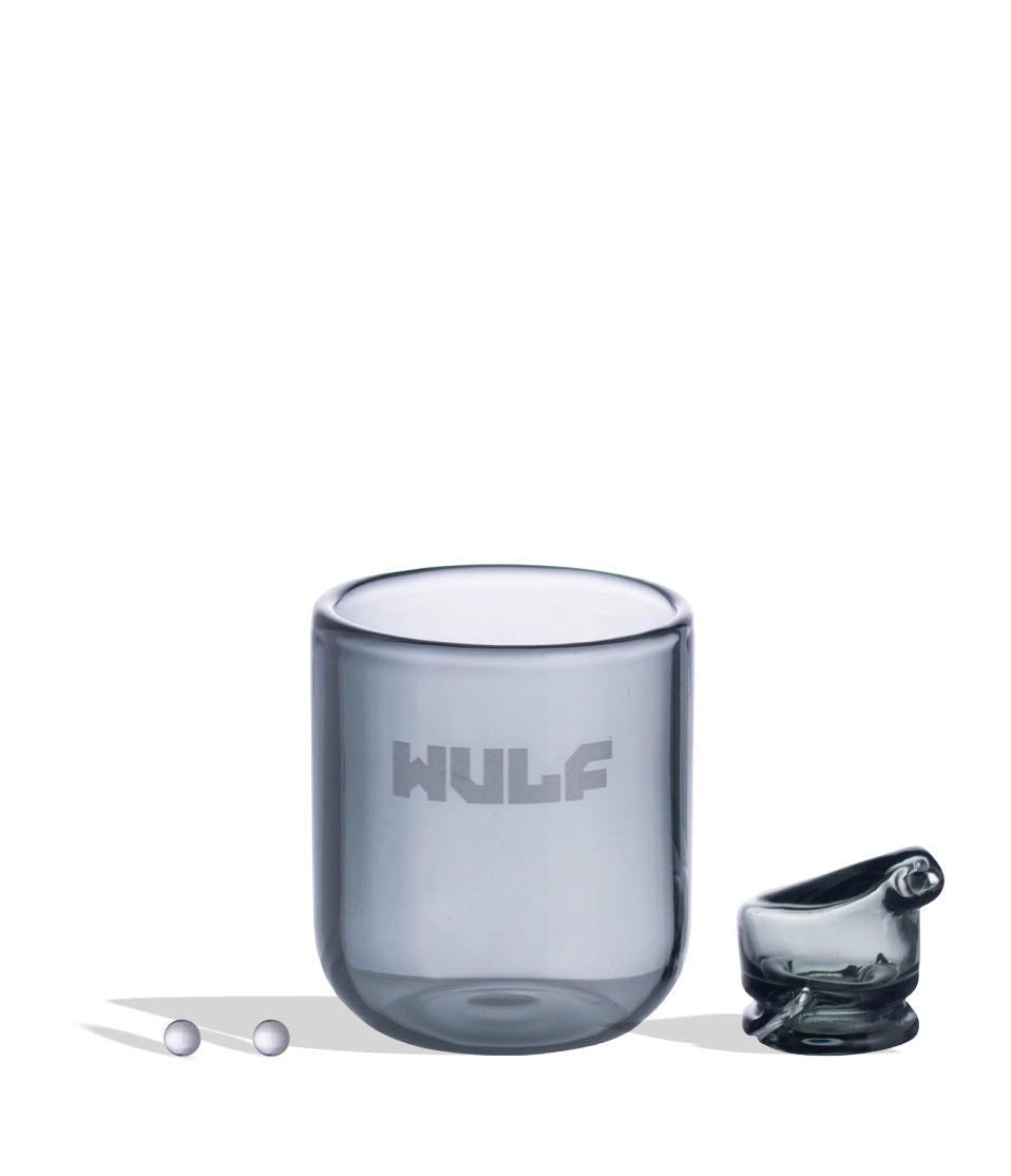 Wulf Mods Nest in Smoke tinted borosilicate glass, cup and mouthpiece for the Puffco Proxy Core.
