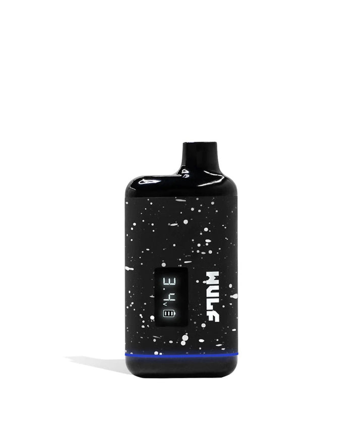 Wulf Mods Recon Vaporizer – Black with White panel accents and OLED screen, ergonomic compact design.