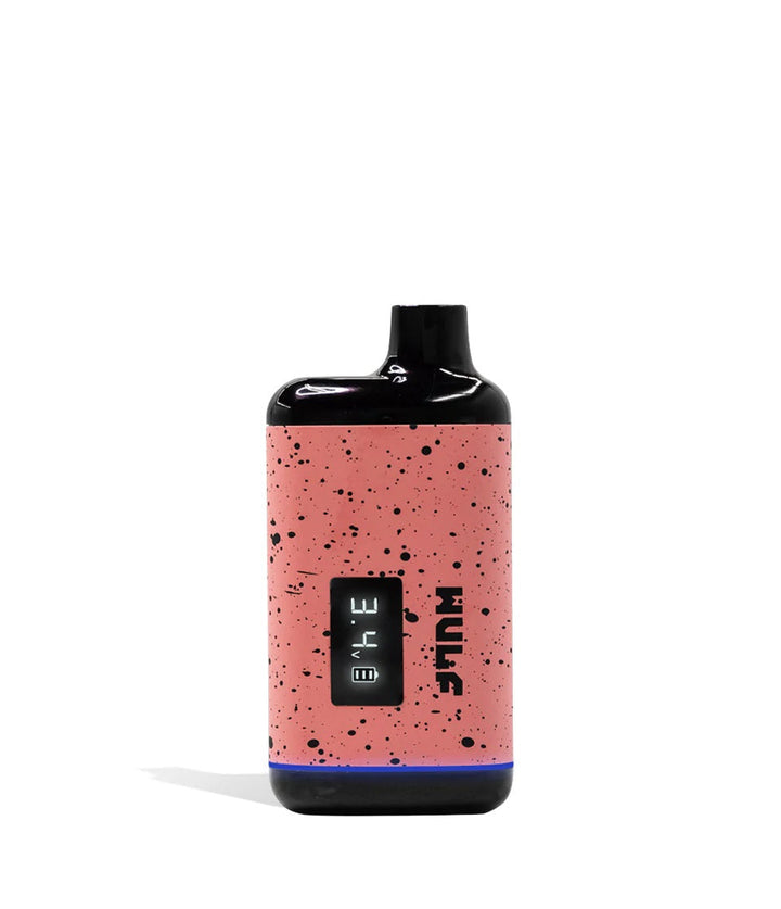 Wulf Mods Recon Vaporizer – Pink and Black finish with OLED display and bottom charging port.