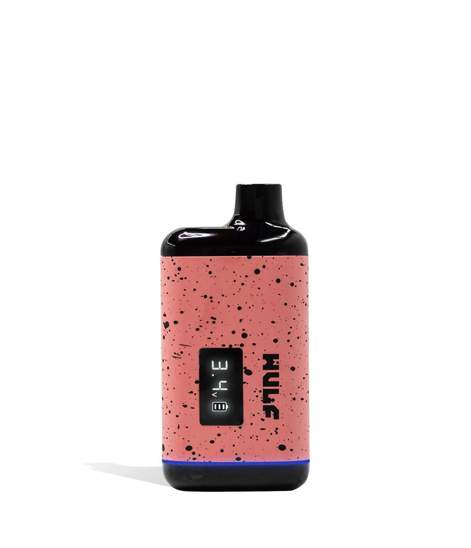 Wulf Mods Recon Vaporizer – Pink and Black finish with OLED display and bottom charging port.