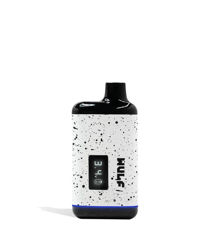 Wulf Mods Recon Vaporizer – White with Black trim and LED display, slim portable 510-thread battery.