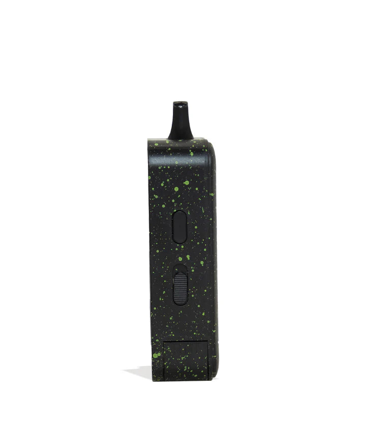 Side-profile image of Wulf Mods Recon Pro Battery showing airflow cutouts, LED strip, and slim vertical chassis.