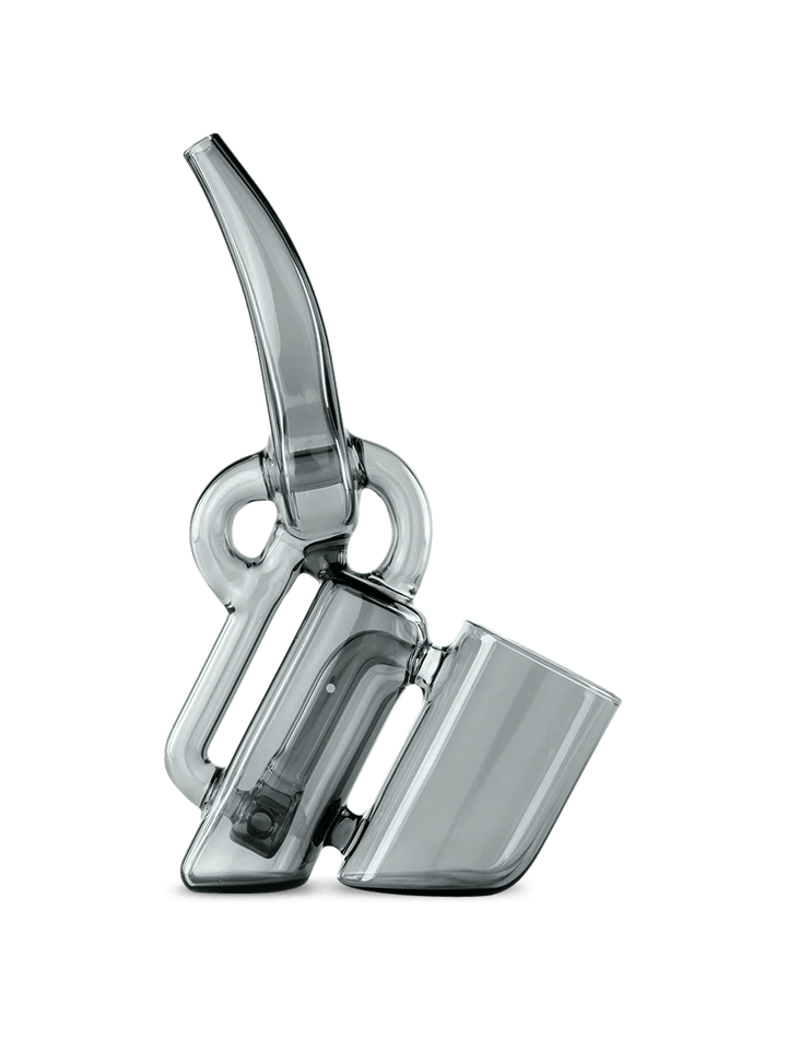 Puffco Proxy Recycler by Ryan Fitt in sleek gray glass, showcasing elite craftsmanship for smoother vapor hits and modern accessory appeal.