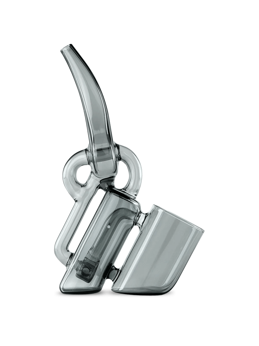 Puffco Proxy Recycler by Ryan Fitt in sleek gray glass, showcasing elite craftsmanship for smoother vapor hits and modern accessory appeal.