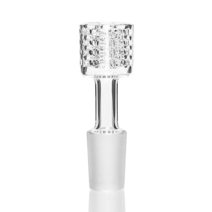 J-Red 14mm Male Quad Stack Diamond Knot — quadruple-layered quartz knot nail with 14mm male joint