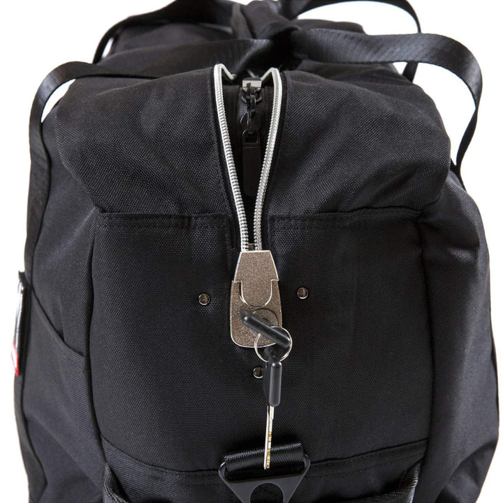 dime bags omerta associate smell proof duffle bag locking zipper activated carbon lining detail