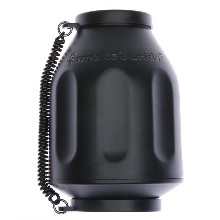 Smoke Buddy Original Air Filter – Black full-size reusable air purifier with durable matte finish and carry strap.