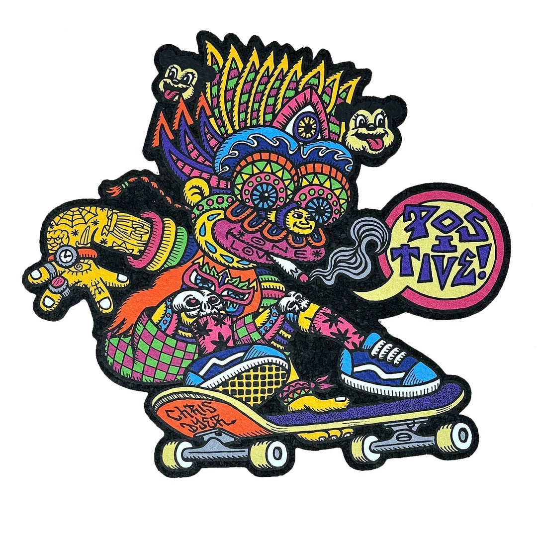 BootlegBrt Moodmat by Chris Dyer – 12 Inch Die Cut Double-Sided Dab Mat – Limited Edition