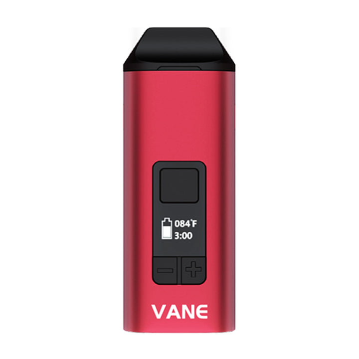 Portable Yocan Vane dry herb vaporizer in Red