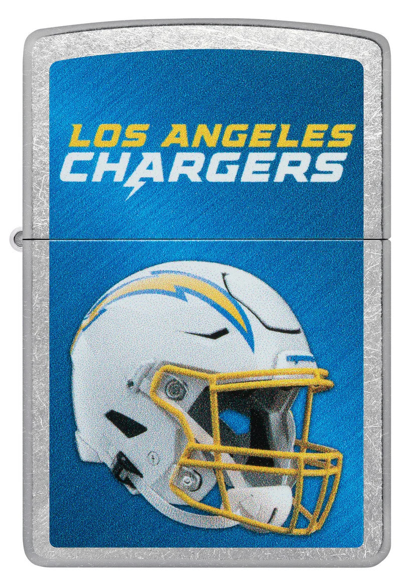 Zippo NFL Los Angeles Chargers Lighter — Chargers logo windproof lighter, side profile