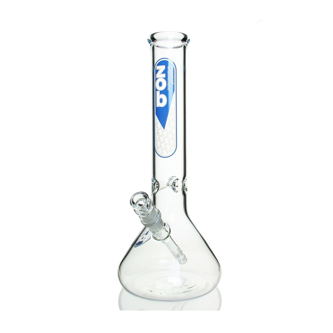 ZOB 14in Beaker Blue — 14in beaker bong with blue accent