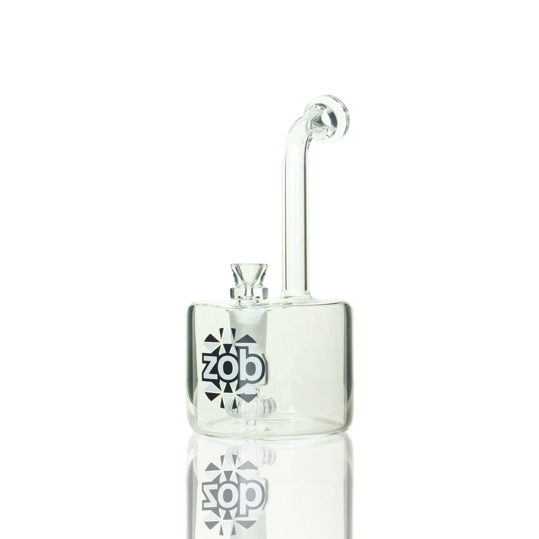 ZOB 9in Fatboy Bubbler — thick fatboy glass bubbler, hero shot