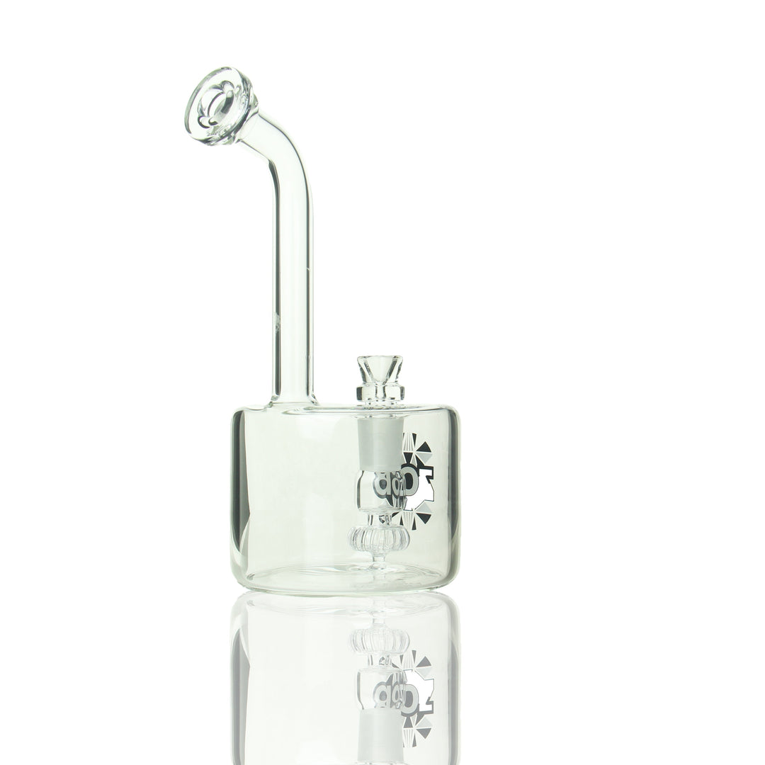 ZOB 9in Fatboy Bubbler — thick fatboy glass bubbler, alternate angle