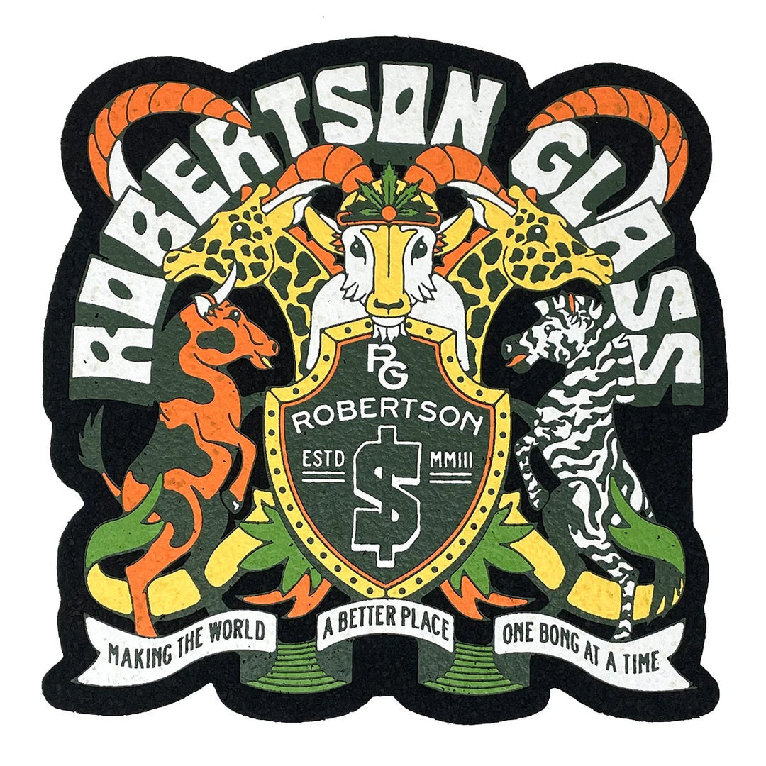 Crest Moodmat by Robertson Glass – Limited Edition 12 Inch Dab Mat