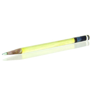 Sherbet Glass - Pencil Dabber - Transparent Yellow with Blue Tip
