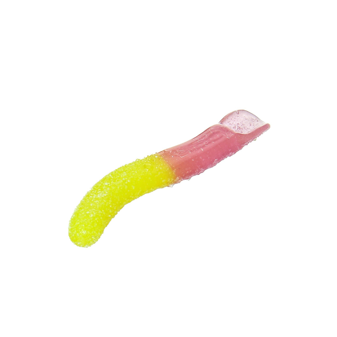 Emperial Glass - Worm Scoop - Yellow &amp; Pink