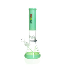 Load image into Gallery viewer, RooR - Ninety Nine - 14&quot; Beaker - 50x5mm - Milky Green with Rasta