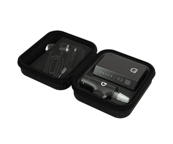 Open G Pen Hyer carrying case showing vaporizer components neatly packed. 30% OFF Black Friday Sale.