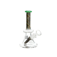 Load image into Gallery viewer, Green Bear Glass - Striped Bell Mini Beaker - Jade Green