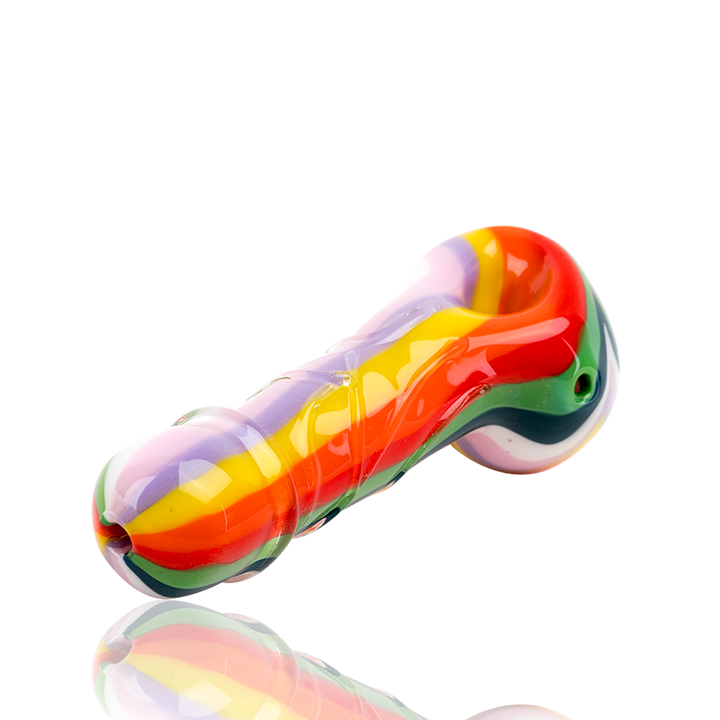Empire Glassworks - Phallus Penis Pipe - Rainbow Rod