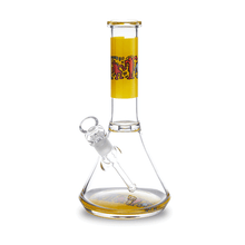 Load image into Gallery viewer, Keith Haring Glass - Water Pipe - Multi Yellow