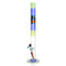 Korey Glass - 23" Worked Straight Tube - Opal Lime, Blue Satin, & Agua Azul