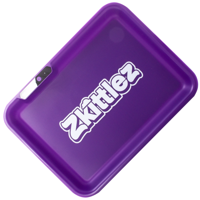 Glow Tray x Zkittlez Rolling Tray - Purple