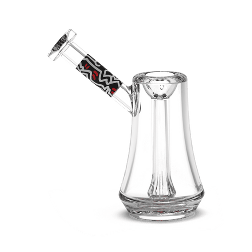 Keith Haring Glass - Bubbler - Black, Red, and White