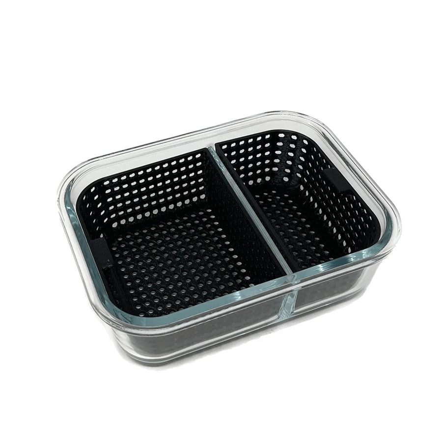 420 Trinkets Dual Dunk Large Iso Cleaning Station in Black