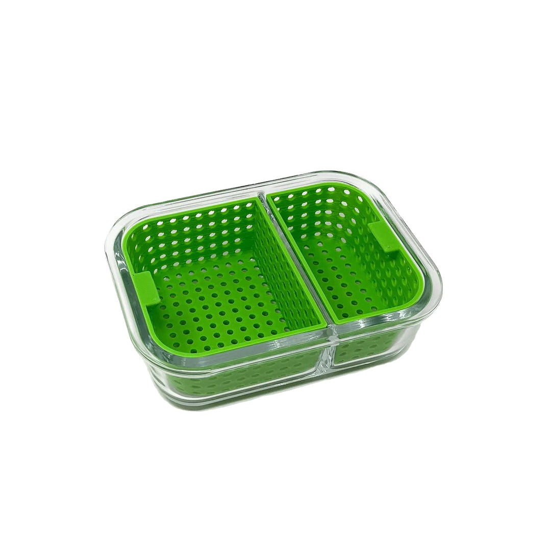 420 Trinkets Dual Dunk Small Iso Cleaning Station in Green