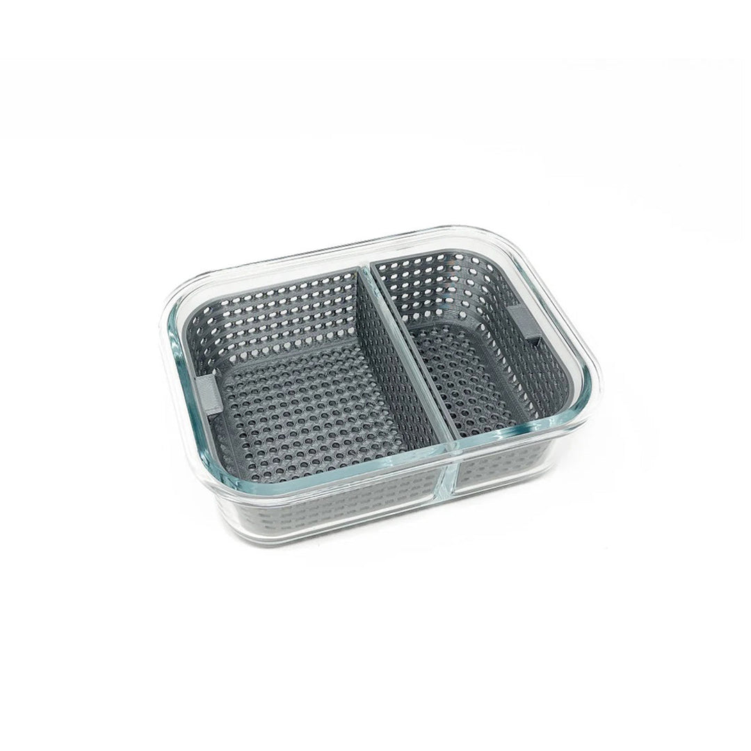 420 Trinkets Dual Dunk Small Iso Cleaning Station in Grey