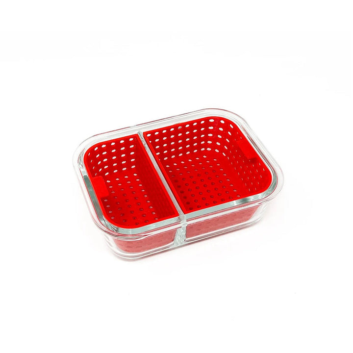 420 Trinkets Dual Dunk Small Iso Cleaning Station in Red