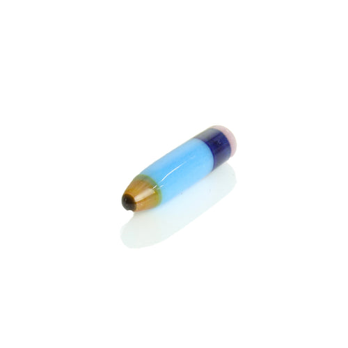 Sherbet Glass - Pencil Pillar - Siberia Blue
